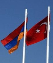 Turkish and Armenian flags