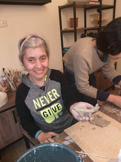 The ceramics lab in Geghanist, Armenia, rings joy to the residents of the Warm Hearths homes.
