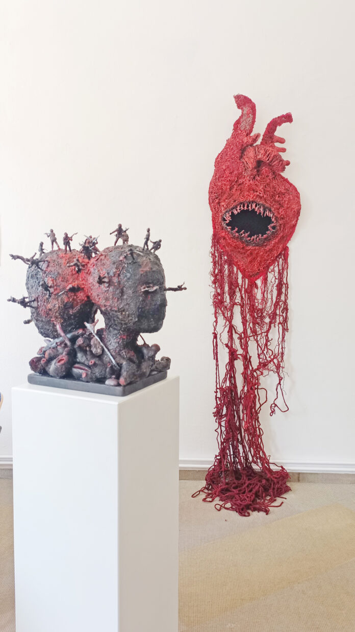 Tanya Sklyar, War (l.), Heart (Wound), 2023