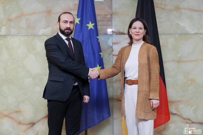 Ararat Mirzoyan and Annalena Baerbock