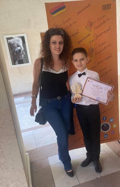 Lusine Arakelyan with Mikayel Arabyan