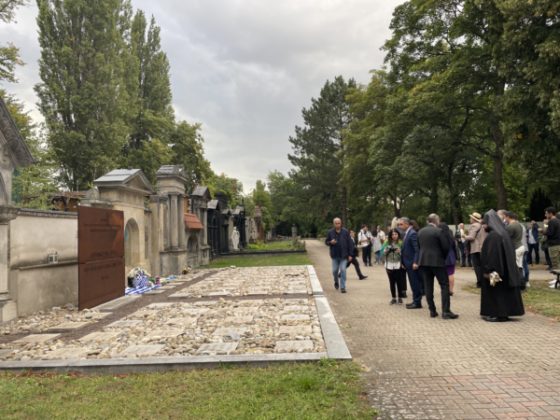 The commemoration at the cemetery